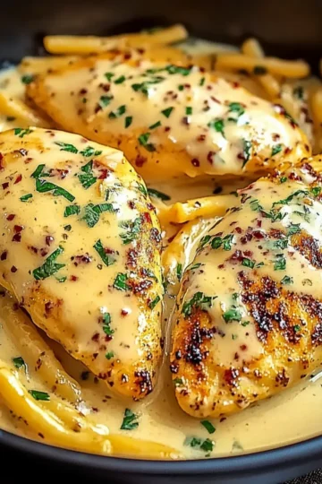 Chicken Fillet in Spicy Creamy Garlic Parmesan Sauce
