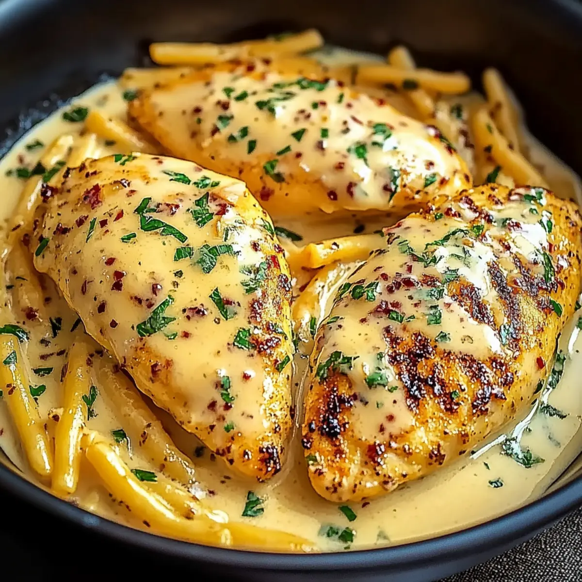Chicken Fillet in Spicy Creamy Garlic Parmesan Sauce