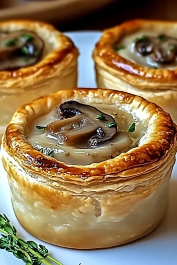 Mini Mushroom & Gruyère Pot Pies