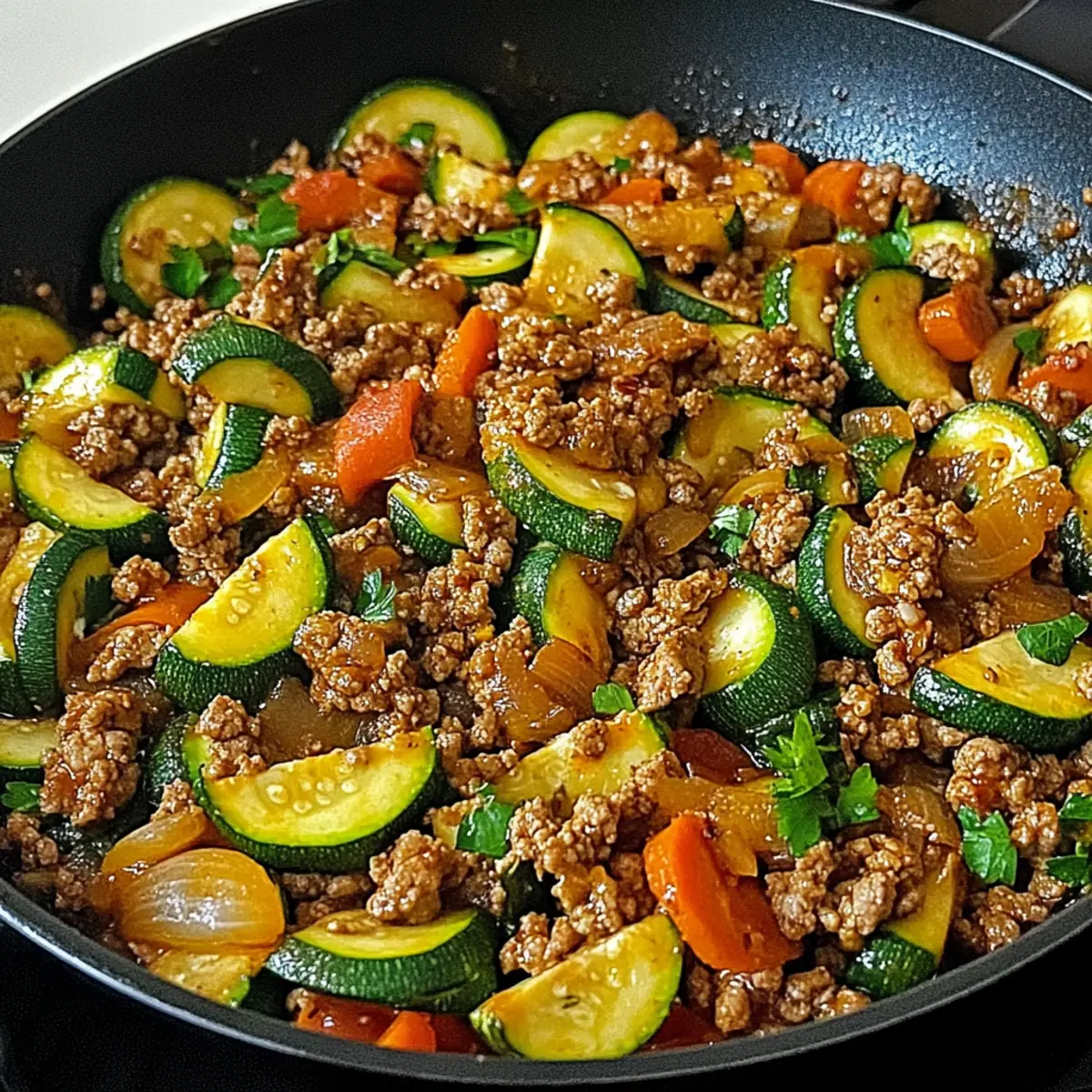 Ground Turkey Zucchini Skillet