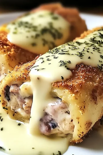 Creamy Chicken Cordon Bleu Rolls