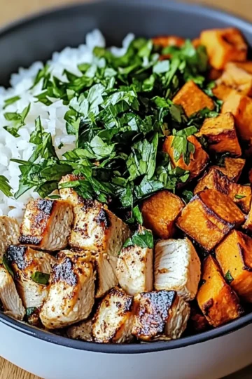 Chicken and Sweet Potato Bowls
