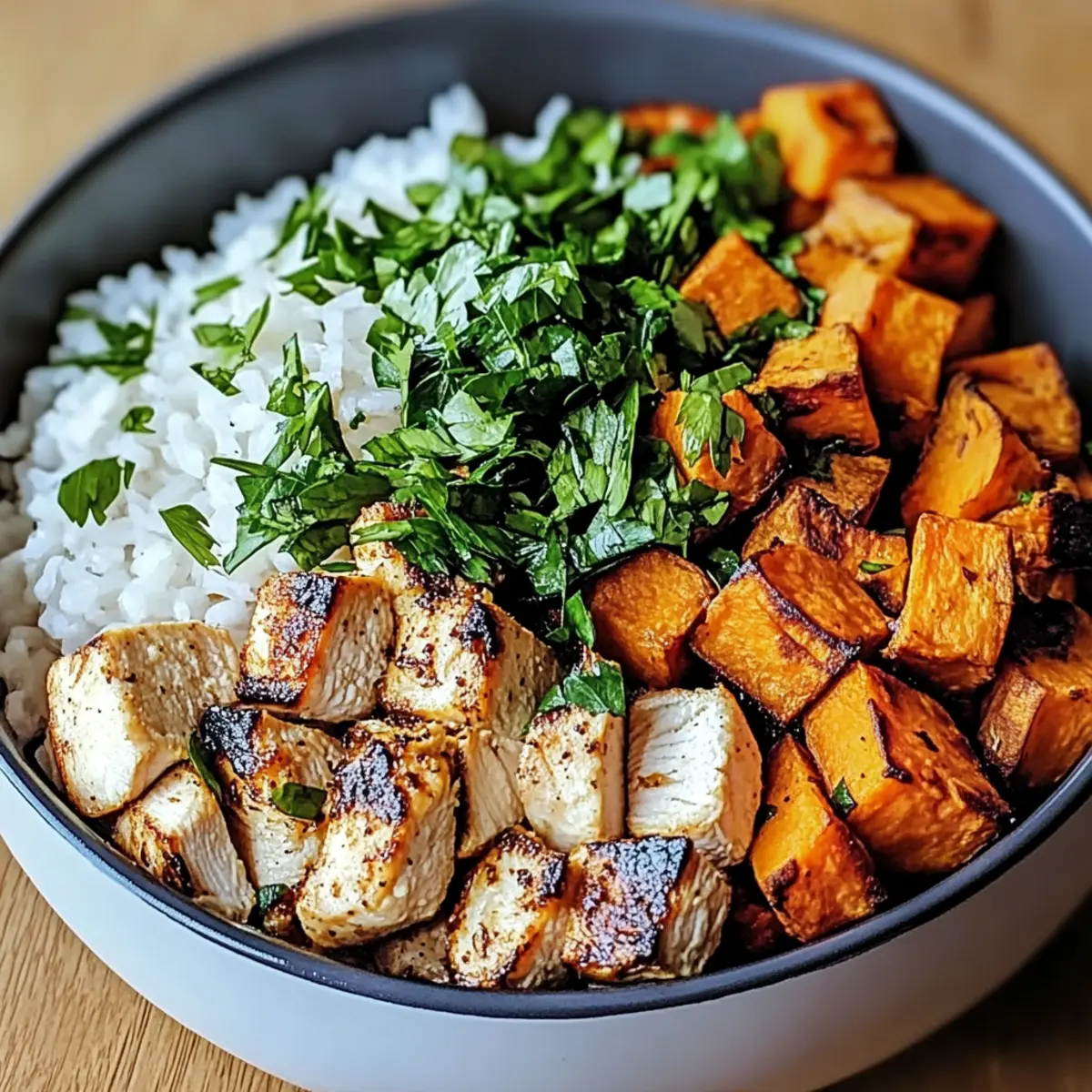 Chicken and Sweet Potato Bowls