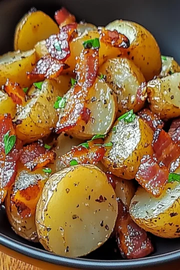 Crispy Bacon Honey Roasted Potatoes