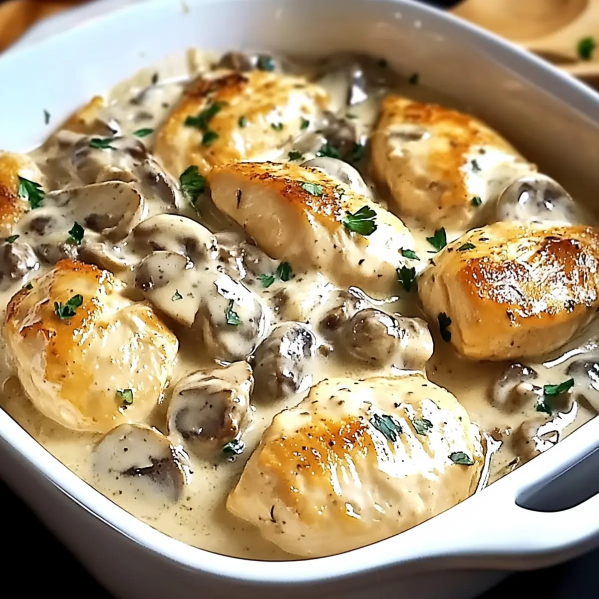 Baked Chicken Stroganoff
