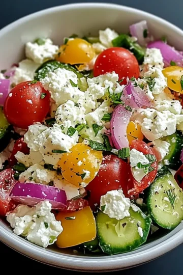 Greek Cottage Cheese Salad