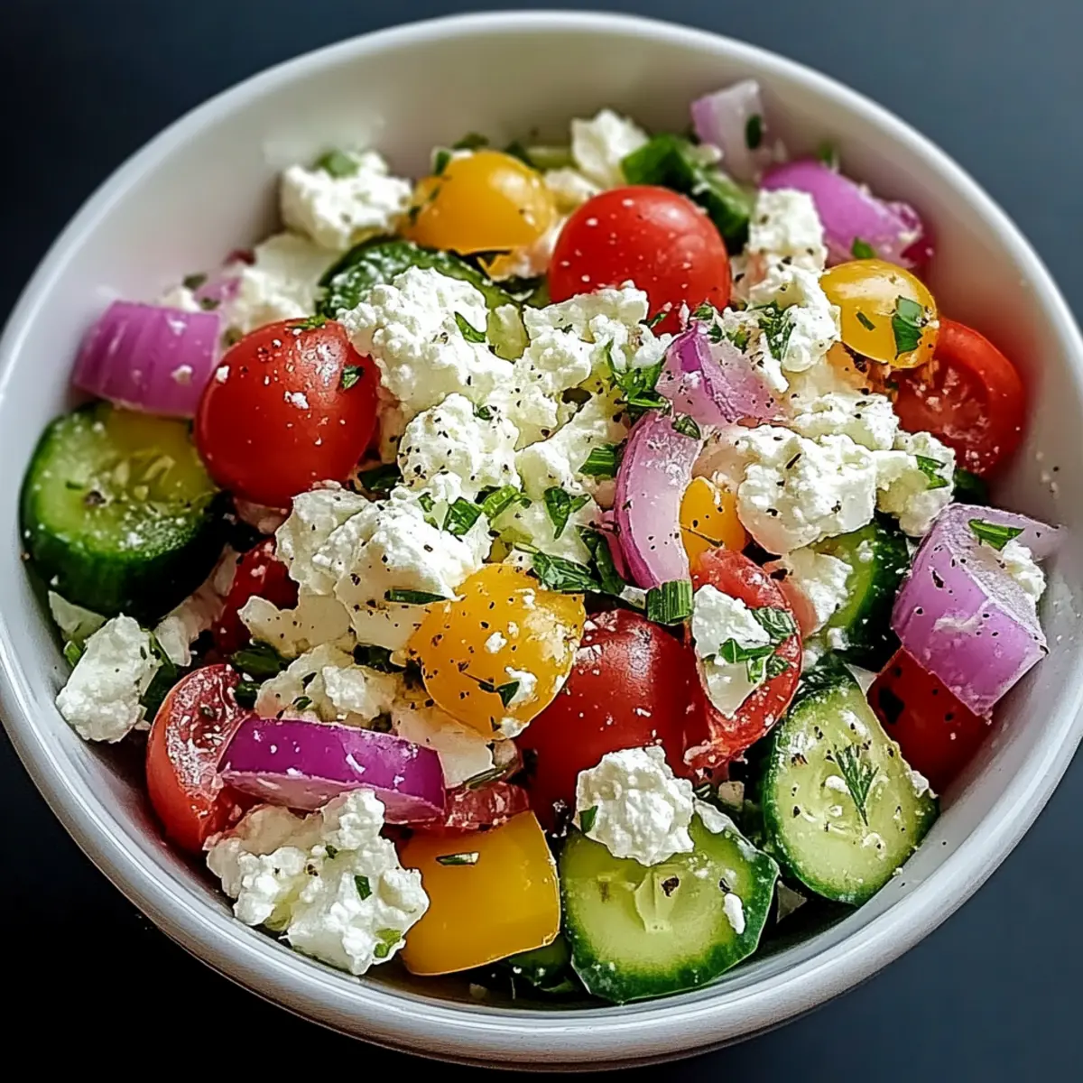 Greek Cottage Cheese Salad