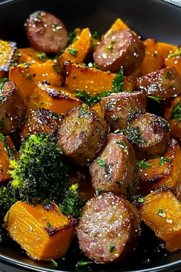 Honey Garlic Sausage and Sweet Potato Recipe