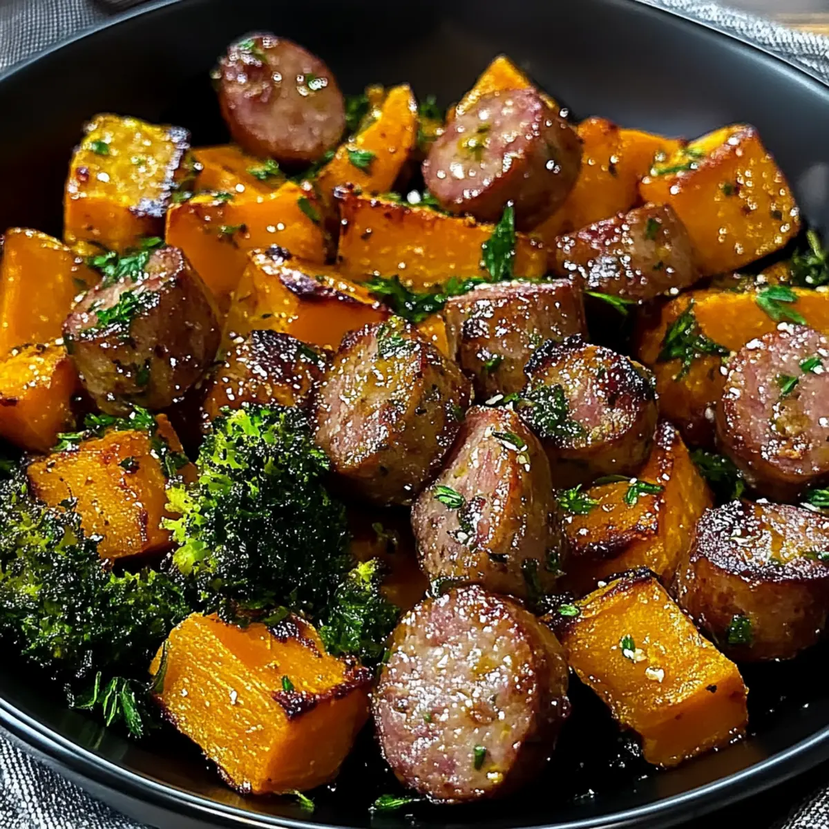 Honey Garlic Sausage and Sweet Potato Recipe