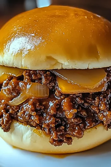 French Onion Beef Sloppy Joes