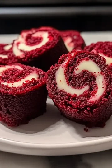Homemade Red Velvet Brownie Bites