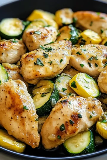 Garlic Butter Chicken with Zucchini