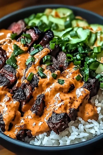 Korean BBQ Steak Rice Bowls