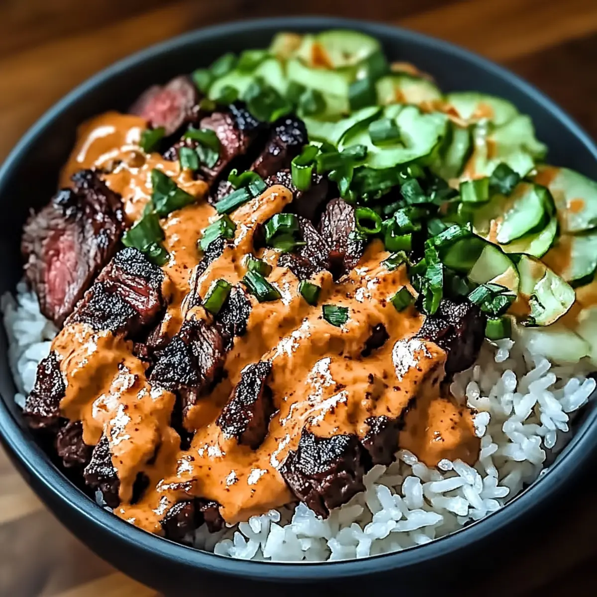 Korean BBQ Steak Rice Bowls
