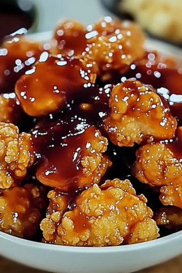 Baked Honey BBQ Popcorn Chicken Recipe