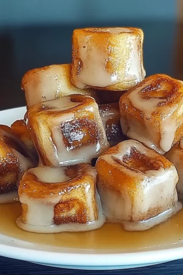 Cinnamon Roll French Toast Bites