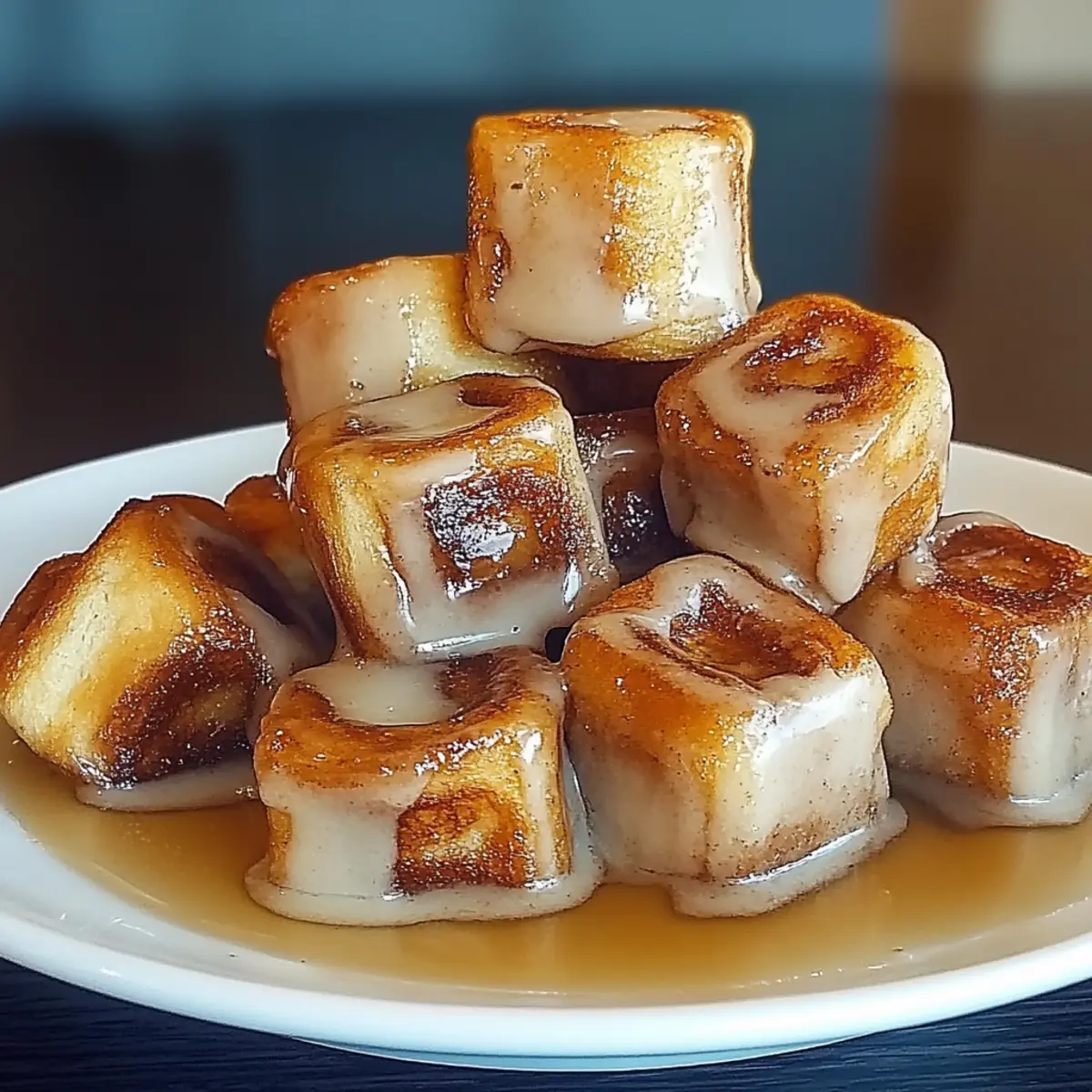 Cinnamon Roll French Toast Bites