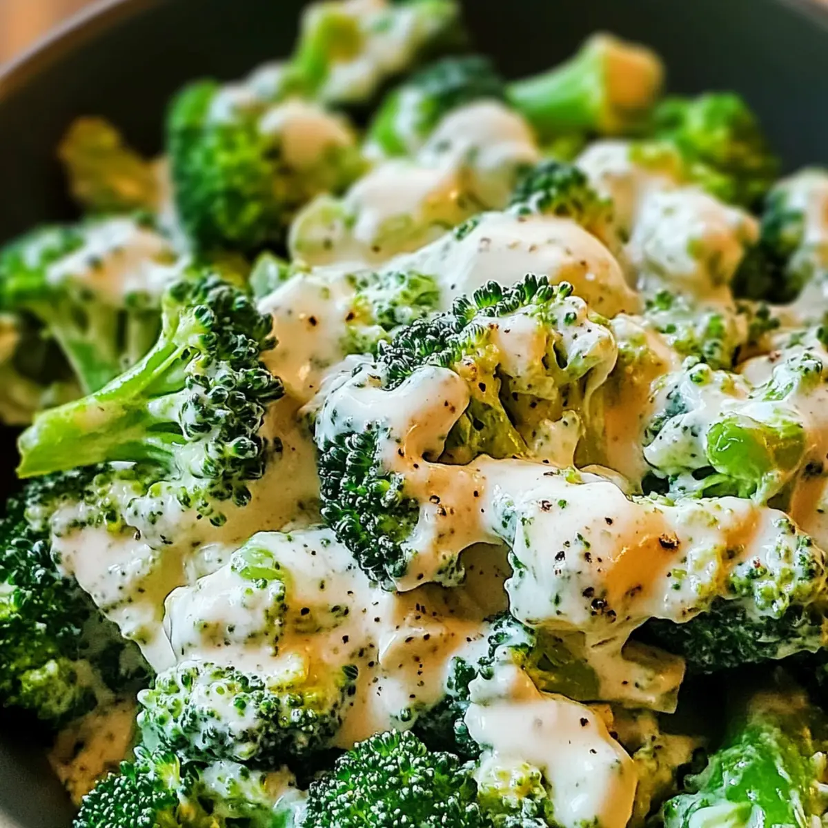 Creamy Garlic Parmesan Broccoli
