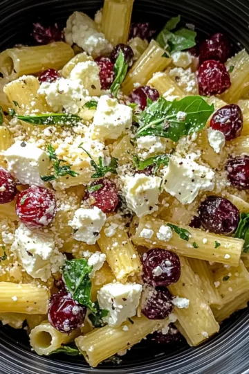 Feta Cranberry Rigatoni Salad