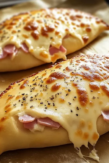 Ham and Cheese Calzones