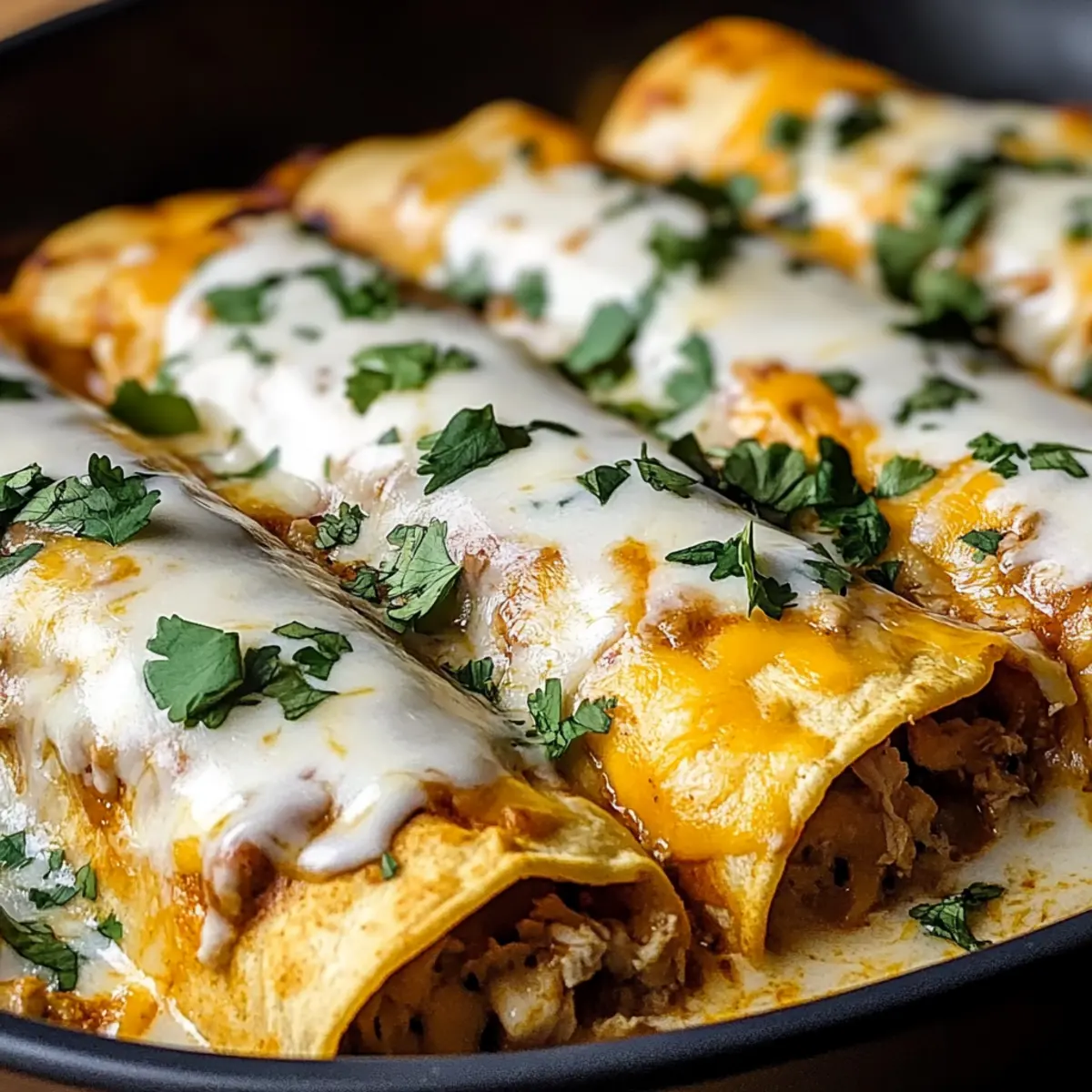 High Protein Chicken Enchiladas