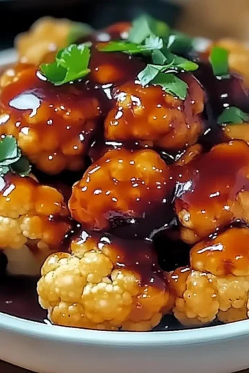 Maple Sriracha Cauliflower