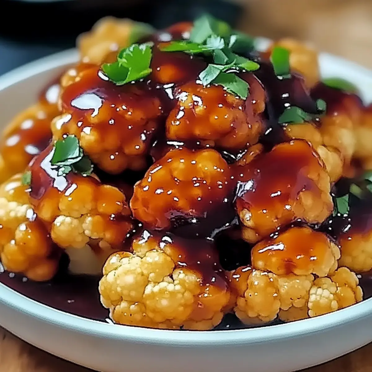 Maple Sriracha Cauliflower